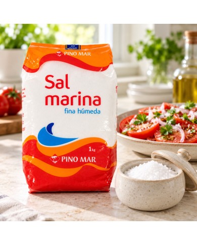 Comprar Sal fina húmeda Pino Mar 12 x 1 kg al mejor precio