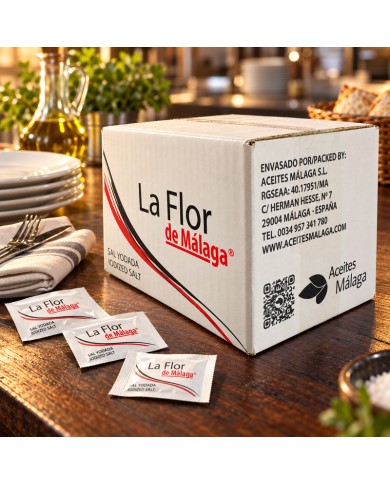 Comprar Sal yodada monodosis en sobres La Flor de Málaga