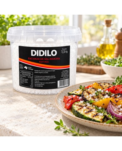 Comprar sal marina en escamas Didilo 1,5 kg al mejor precio