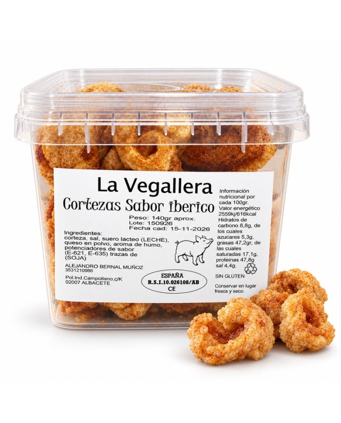 Comprar Cortezas La Vegallera natural 150 g al mejor precio