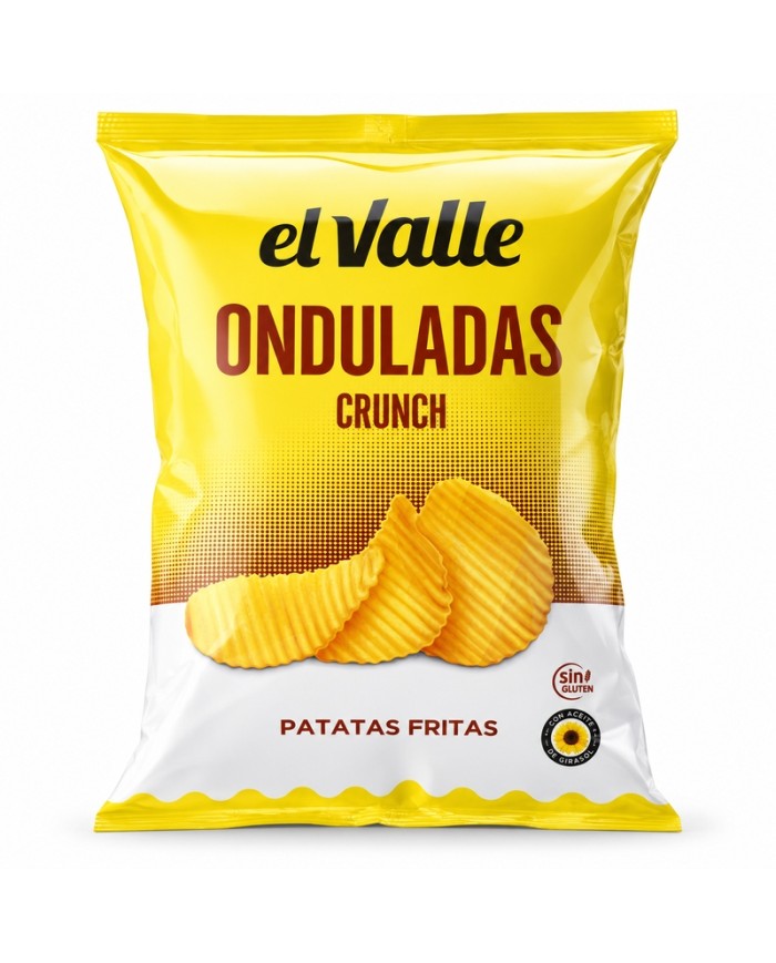 Comprar Patatas El Valle Onduladas Crunch 140 g al mejor precio