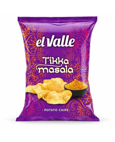 Comprar Patatas fritas El Valle sabor Tikka Masala bolsa 120 grs.