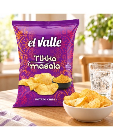 Comprar Patatas fritas El Valle sabor Tikka Masala bolsa 120 grs.
