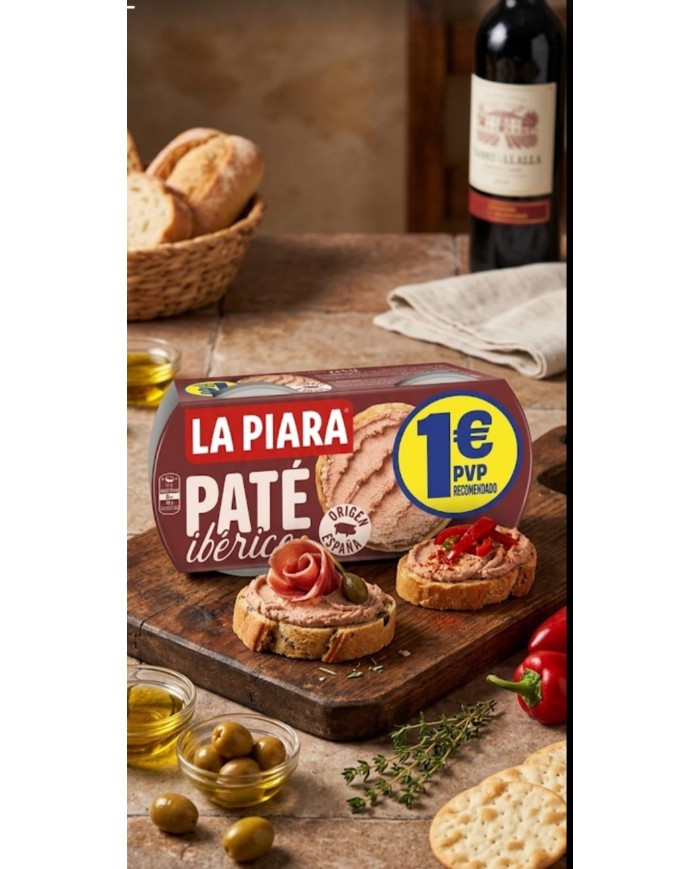 Comprar Paté La Piara ibérico caja 8 packs al mejor precio
