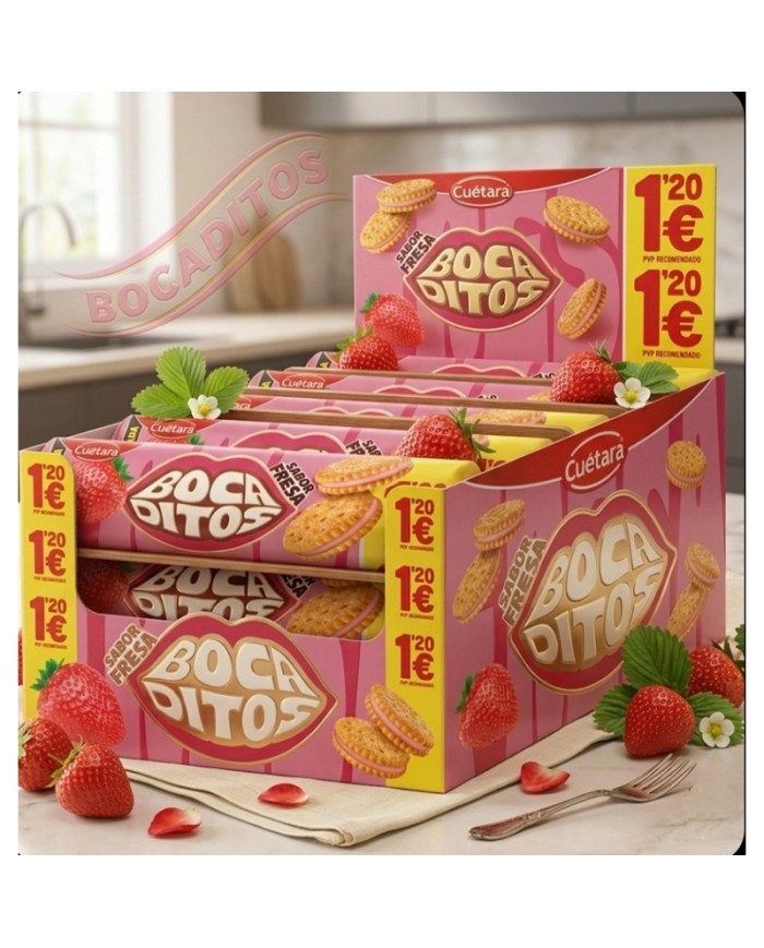 Comprar Bocaditos Cuétara Fresa 15 uds al mejor precio