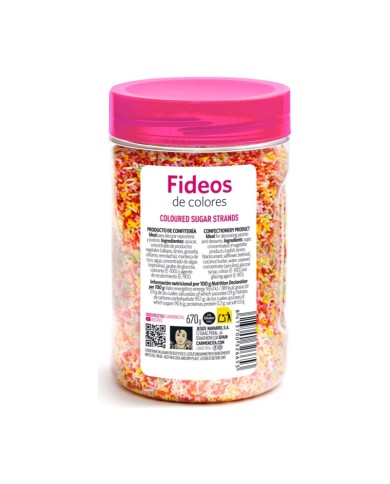 fideos de colores Carmencita 670 g | Compra en Bolincheli