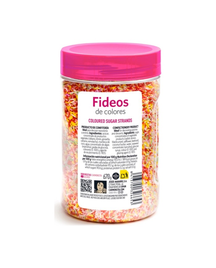 fideos de colores Carmencita 670 g | Compra en Bolincheli