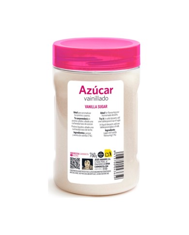 Azúcar vainillado Carmencita 760 g para postres | Bolincheli