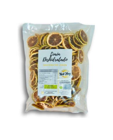 Limón en rodajas deshidratado bolsa de 250 grs. ( 180 rodajas aprox. ) - frontal 800 x 800