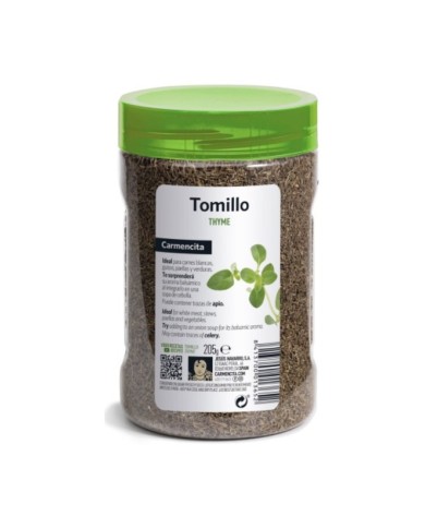 Comprar Carmencita Tomillo en hojas bote 205 g  Hierba aromática