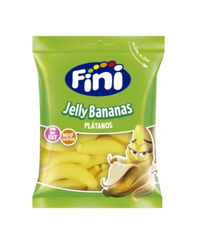 Fini Bananas bolsa de 90 gramos caja de 12 bolsas — fotografía frontal del envase