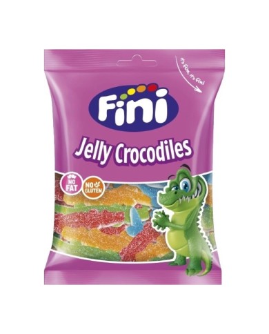 Fini Cocodrilos Pica bolsa 90 gramos caja de 12 bolsas — fotografía frontal del envase