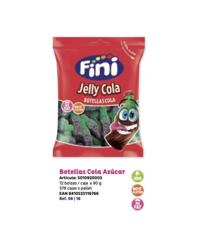 Comprar Fini Jelly cola botellas cola bolsa de 90 gramos