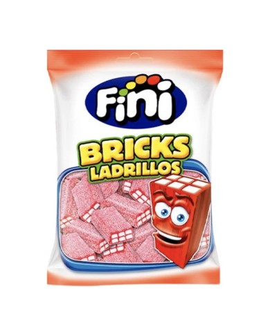 Fini Ladrillo Fresa Pica 90 g caja de 12 bolsas — fotografía frontal del envase