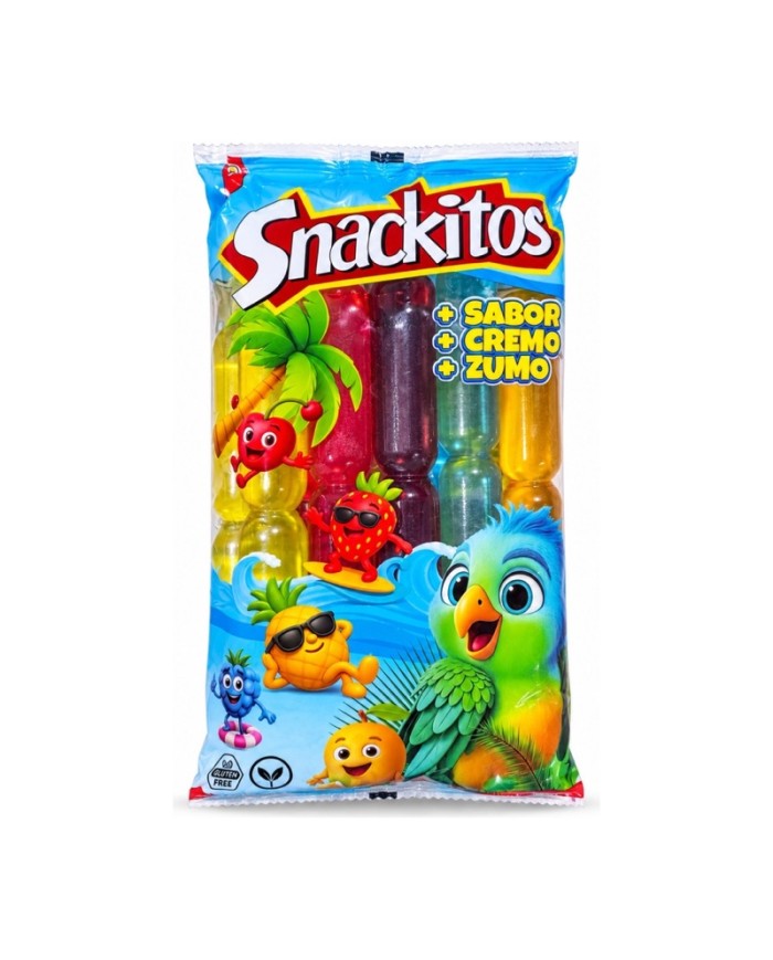 Snackitos Sorbete - Polos de frutas variados pack-10 — fotografía frontal del envase