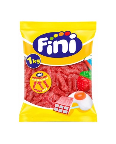 Fini herramientas super ácidas fresa bolsa 1 kilo — fotografía frontal del envase