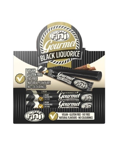 Fini Regaliz Gourmet 32 gramos estuche de 32 unidades — fotografía frontal del envase
