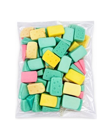Ravazzi Gummy Cuñas de queso foam bolsa 1 kilo — fotografía frontal del envase