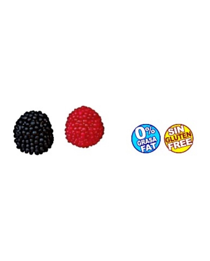 Fini Moras pequeñas bolsa de 1 kg — detalle de las golosinas